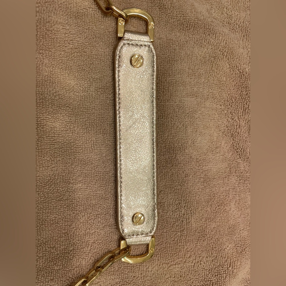 Tory Burch metallic gold clutch - Picture 9 of 16